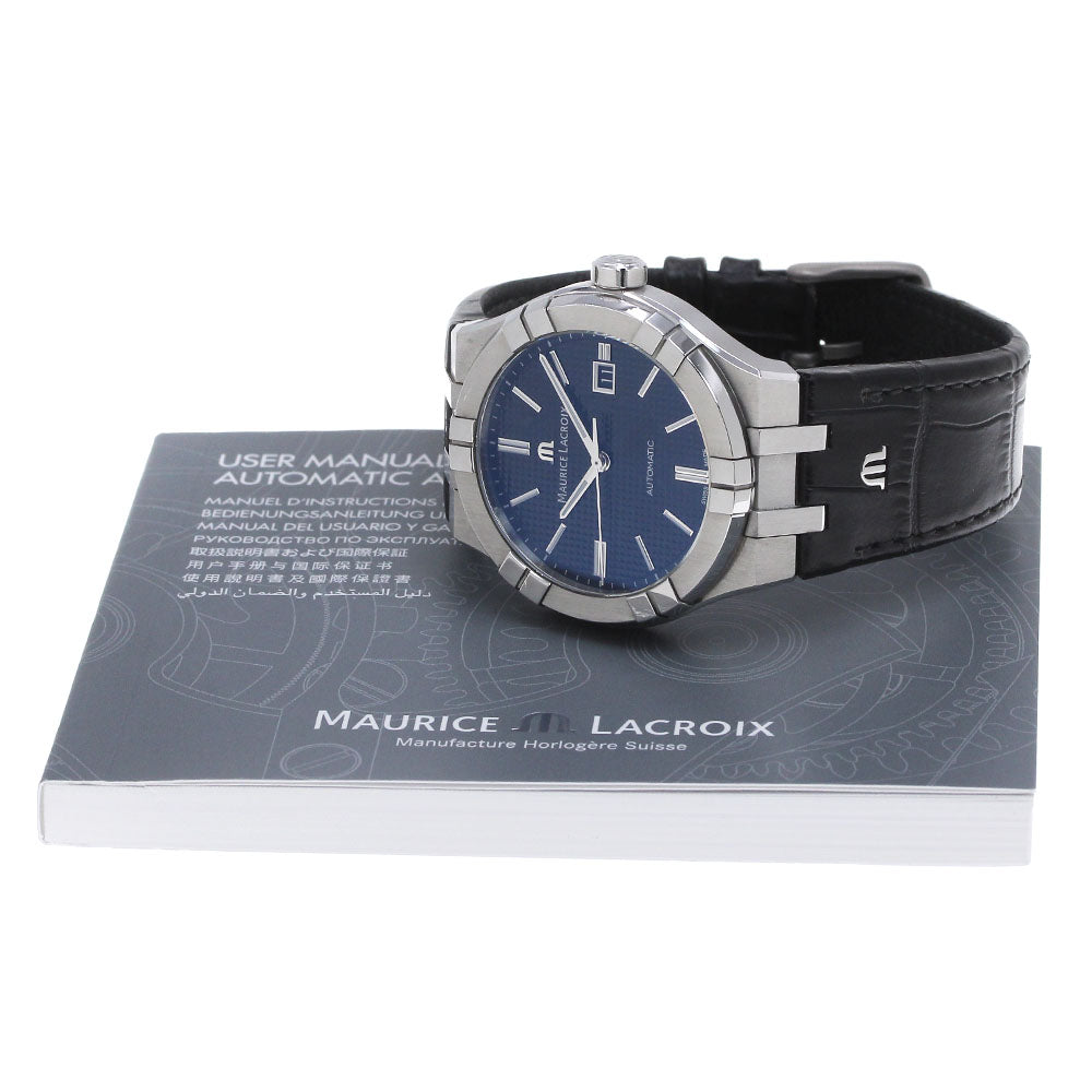 MAURICE LACROIX Icon automatic AI6008/SS001-330-1 Date black Dial Automatic Men's Watch_861398