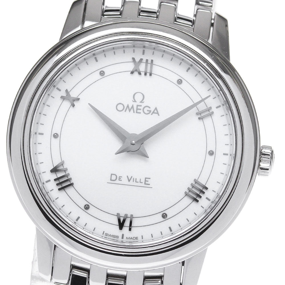 OMEGA De Ville Prestige 424.10.27.60.04.001 White Dial Quartz Ladies_861420