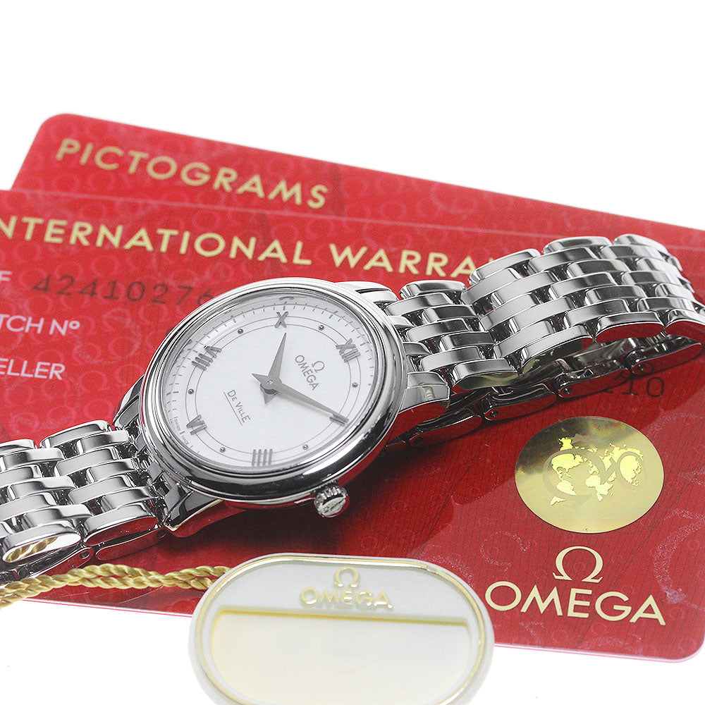 OMEGA De Ville Prestige 424.10.27.60.04.001 White Dial Quartz Ladies_861420