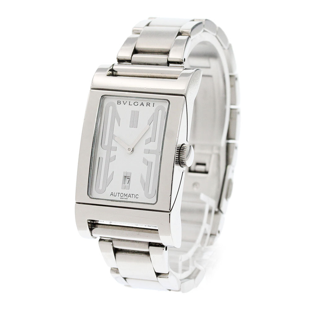 BVLGARI Rettangolo RT45S Date white Dial Automatic Men's Watch_861520
