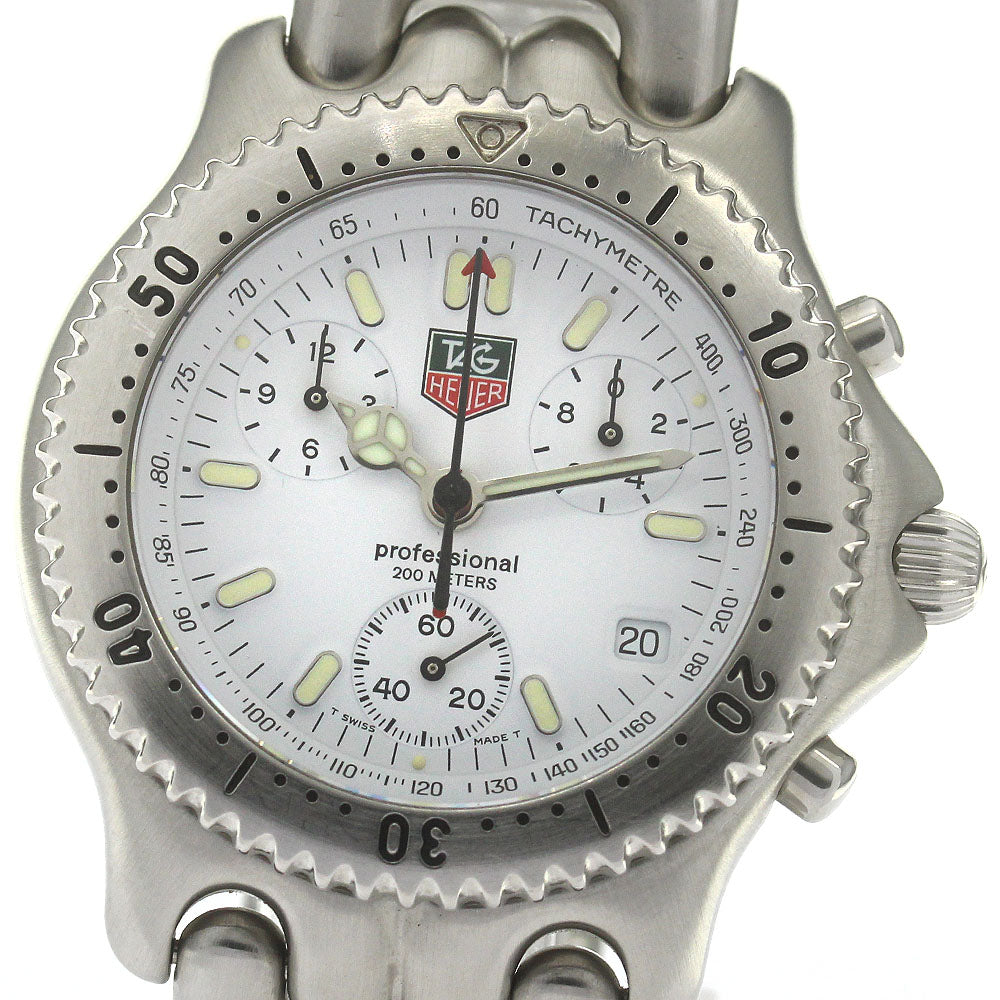 TAG HEUER Cell Chrono CG1112-0 Date white Dial Quartz Men's Watch_861553