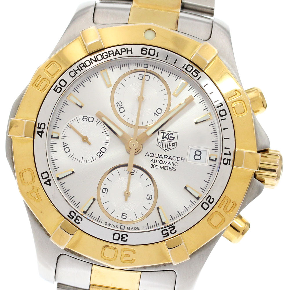 TAG HEUER Aquaracer CAF2120 Chronograph Silver Dial Automatic Men's Watch_861556