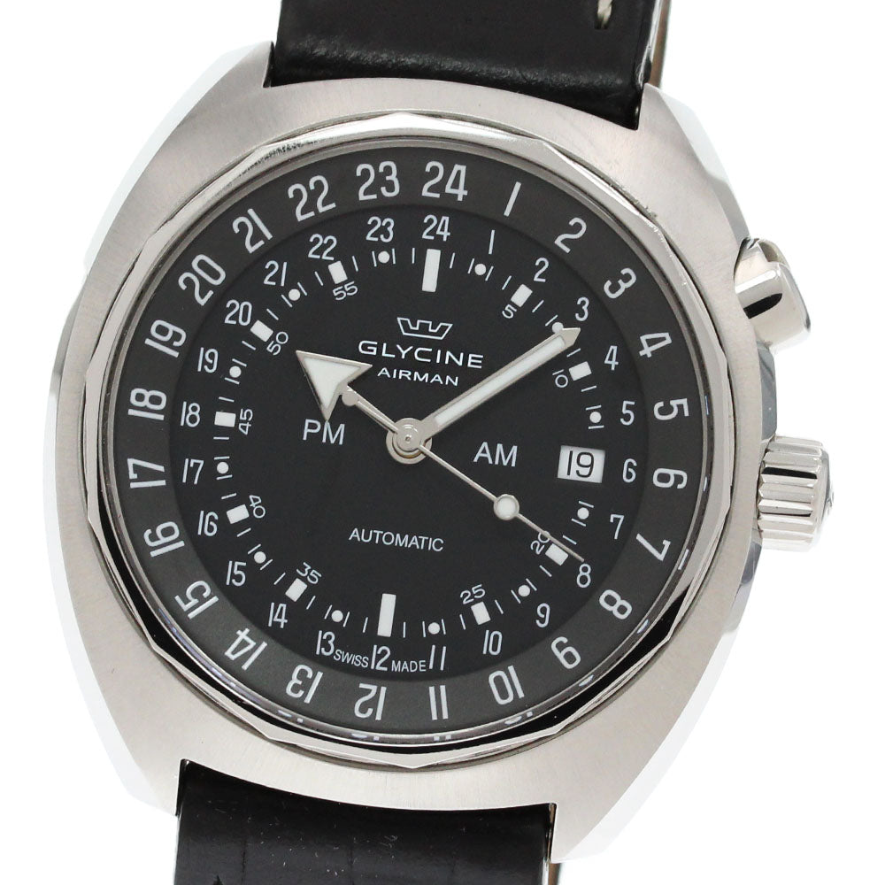 GLYCINE Airman SST 12 3903.199.LBN9 Date black Dial Automatic Men's Watch_861557