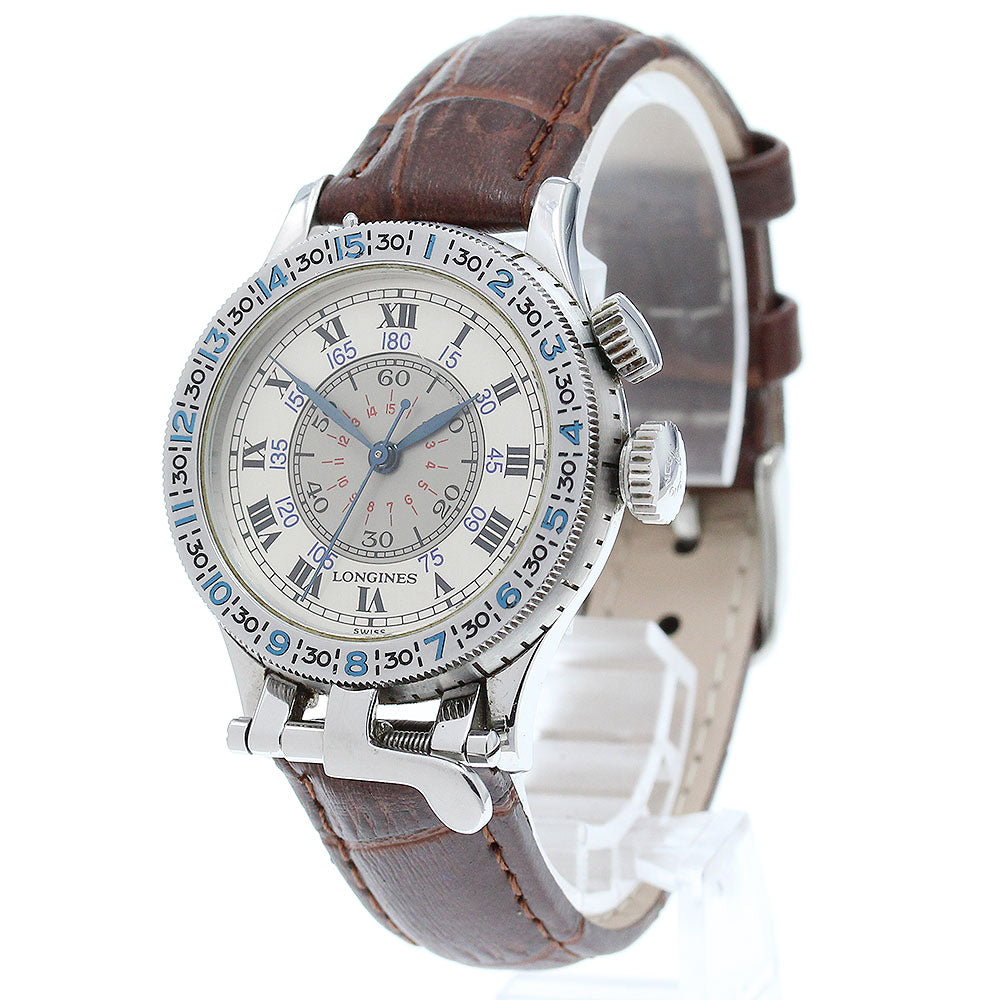 LONGINES Lindbergh Hour Angle L2.607.4 Silver Dial Hand Winding Boy's Watch_861596
