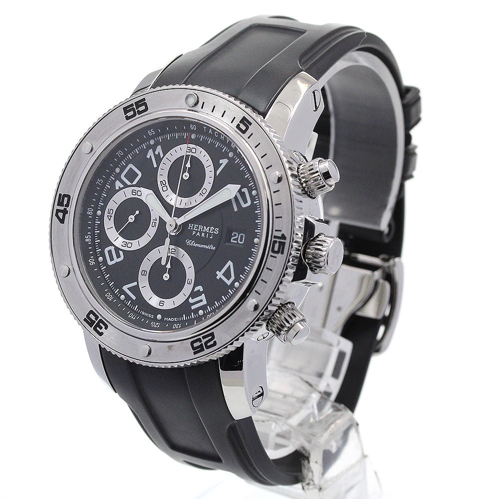 HERMES Clipper Diver Chrono CP2.910 Date black Dial Automatic Men's Watch_861603