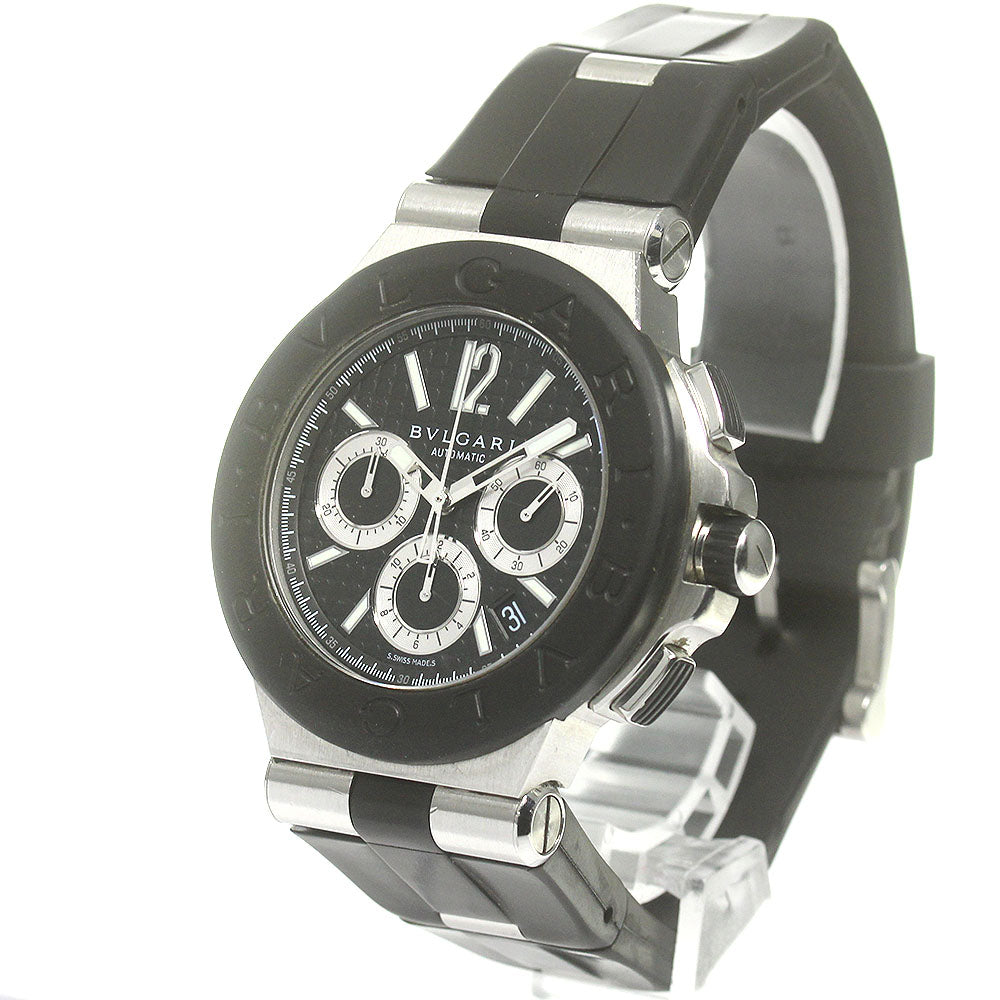 BVLGARI Diagono DG42SVCH Date Chronograph black Dial AT Men's Watch_861605