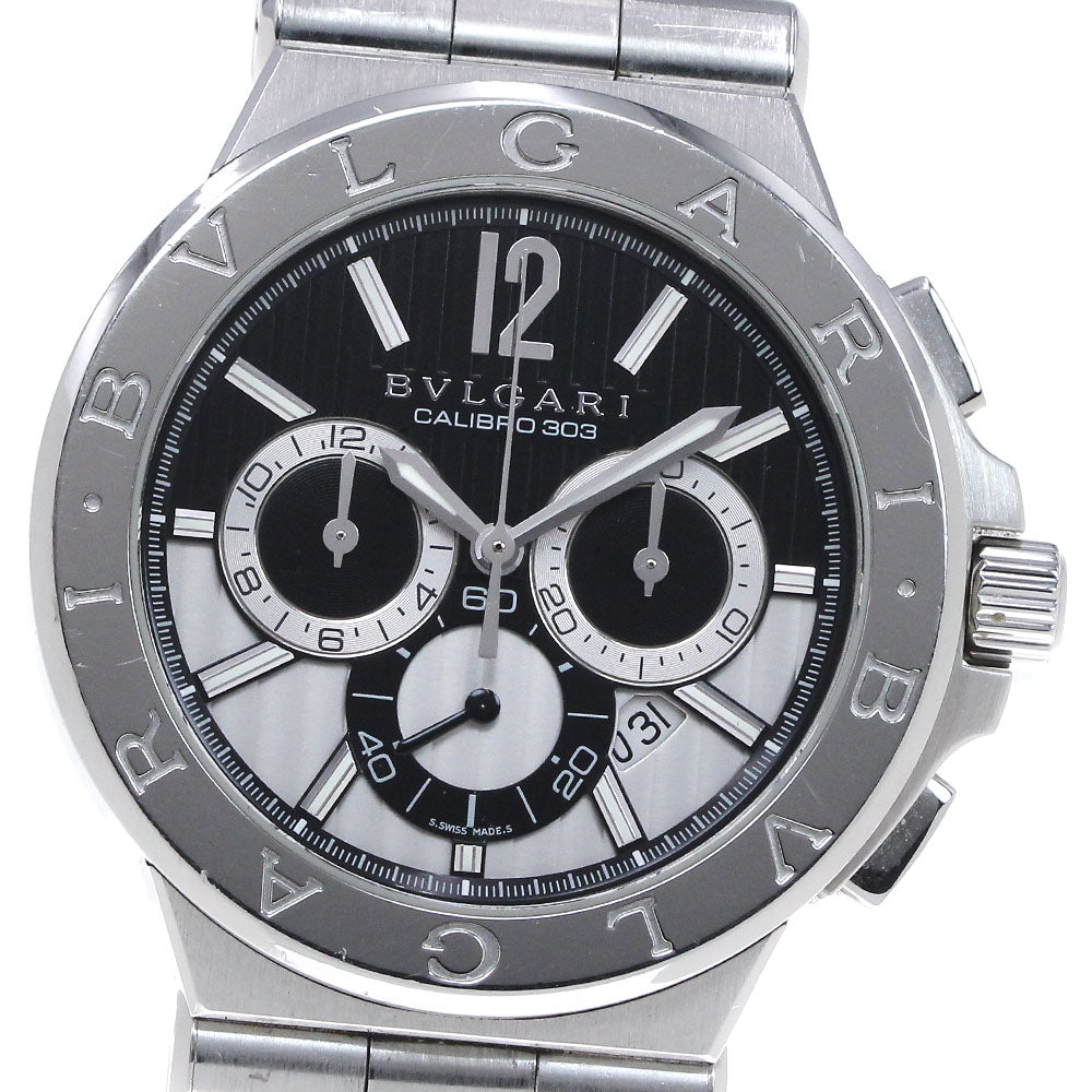 BVLGARI Diagono Caribillo 303 DG42SCH Chronograph Automatic Men's Watch_861606