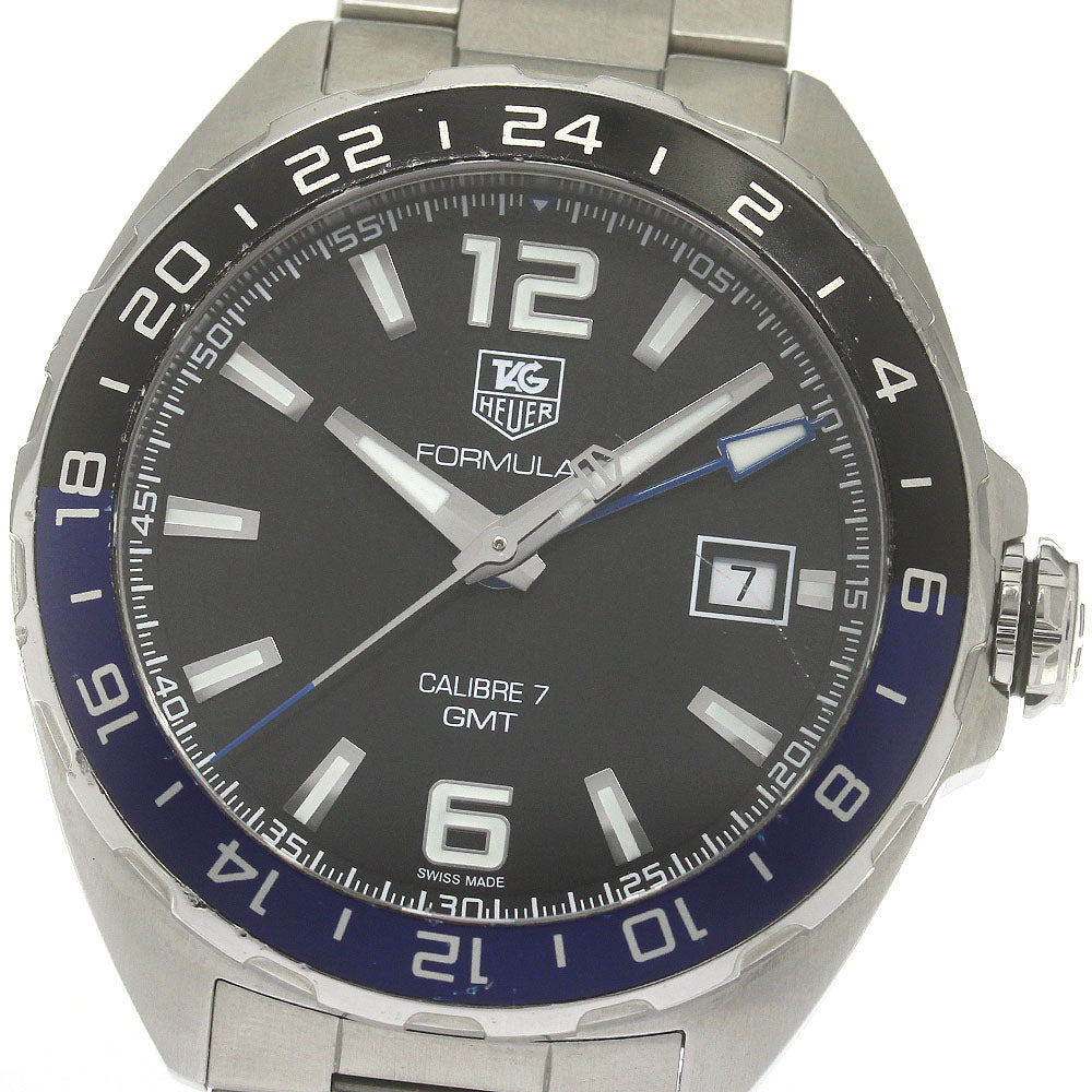 TAG HEUER Formula 1 WAZ211A Caliber 7 GMT Black Dial Automatic Men's_861608