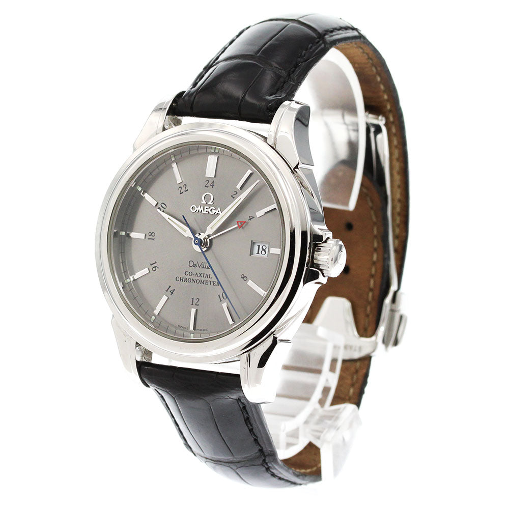 OMEGA De Ville Coaxial 4833.41.31 GMT date gray Dial Automatic Men's Watch_861611
