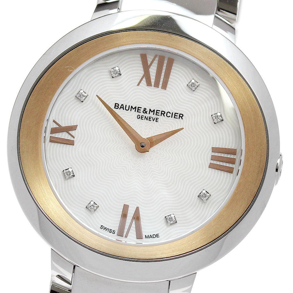 Baume & Mercier Promes MOA10252 8P diamond White shell Dial Quartz Ladies_861613