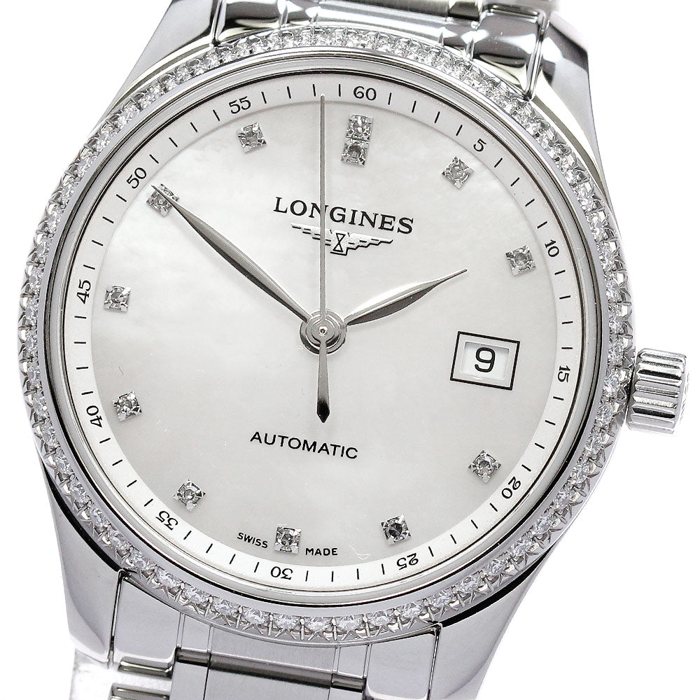 LONGINES Master collection L2.257.0 Diamond Bezel 12P Diamond AT Ladies_861614