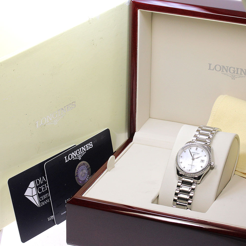 LONGINES Master collection L2.257.0 Diamond Bezel 12P Diamond AT Ladies_861614