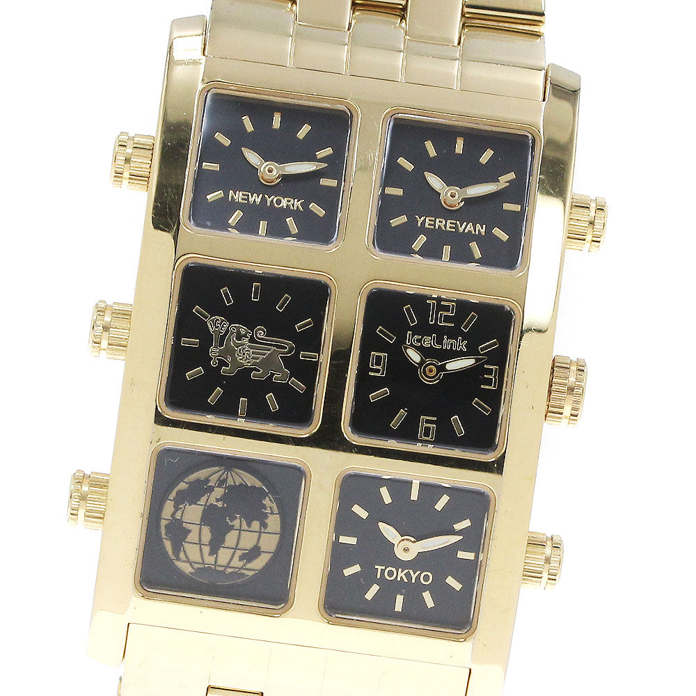 ICE LINK Generation 6TZ 4 time Black Dial Quartz Men's Watch_861629