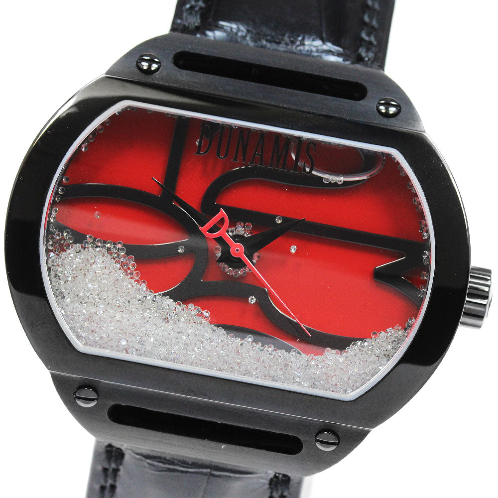 DUNAMIS D0286 Diamond Red Dial Automatic Men's Watch_861641