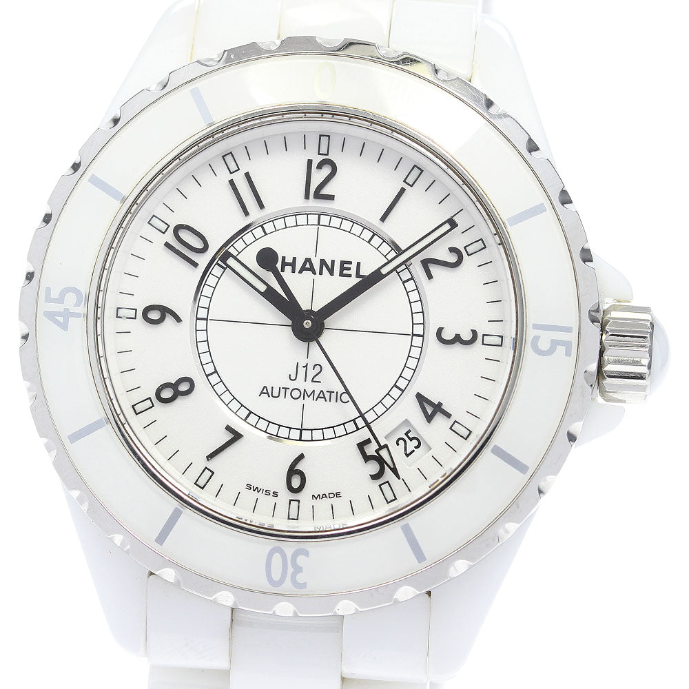 CHANEL J12 H0970 White ceramic 38MM white Dial Automatic Men's Watch_861642