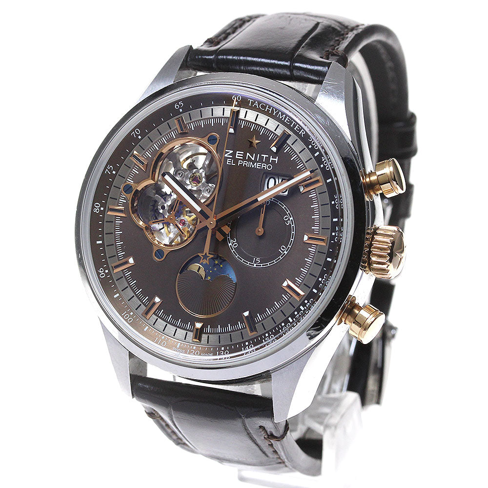ZENITH Chronomaster 51.2161.4047 See-through back Automatic Men's Watch_861659