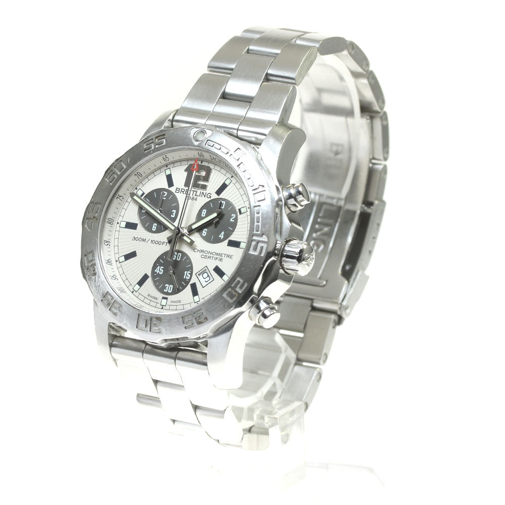 BREITLING Colt A73387 Chronograph Beige / grey Dial Quartz Men's Watch_861660