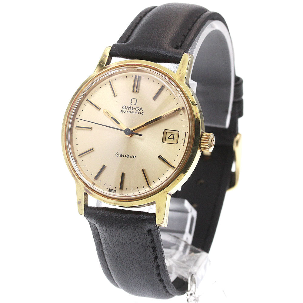 OMEGA Geneve 166.0163 Date cal.1012 Gold Dial Automatic Men's Watch_861665