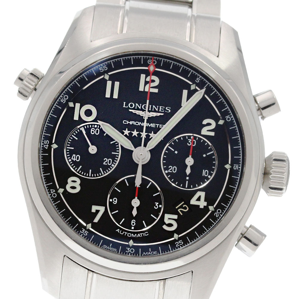 LONGINES Spirit L3.820.4 Chronograph black Dial Automatic Men's Watch_861738