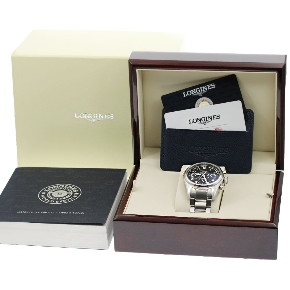 LONGINES Spirit L3.820.4 Chronograph black Dial Automatic Men's Watch_861738