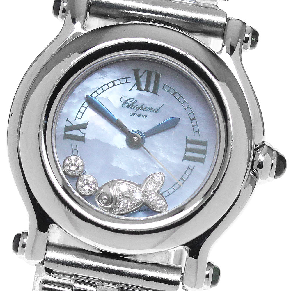 Chopard Happy sports 27/8245-23 moving fish Blue shell Dial Quartz Ladies Watch_861741