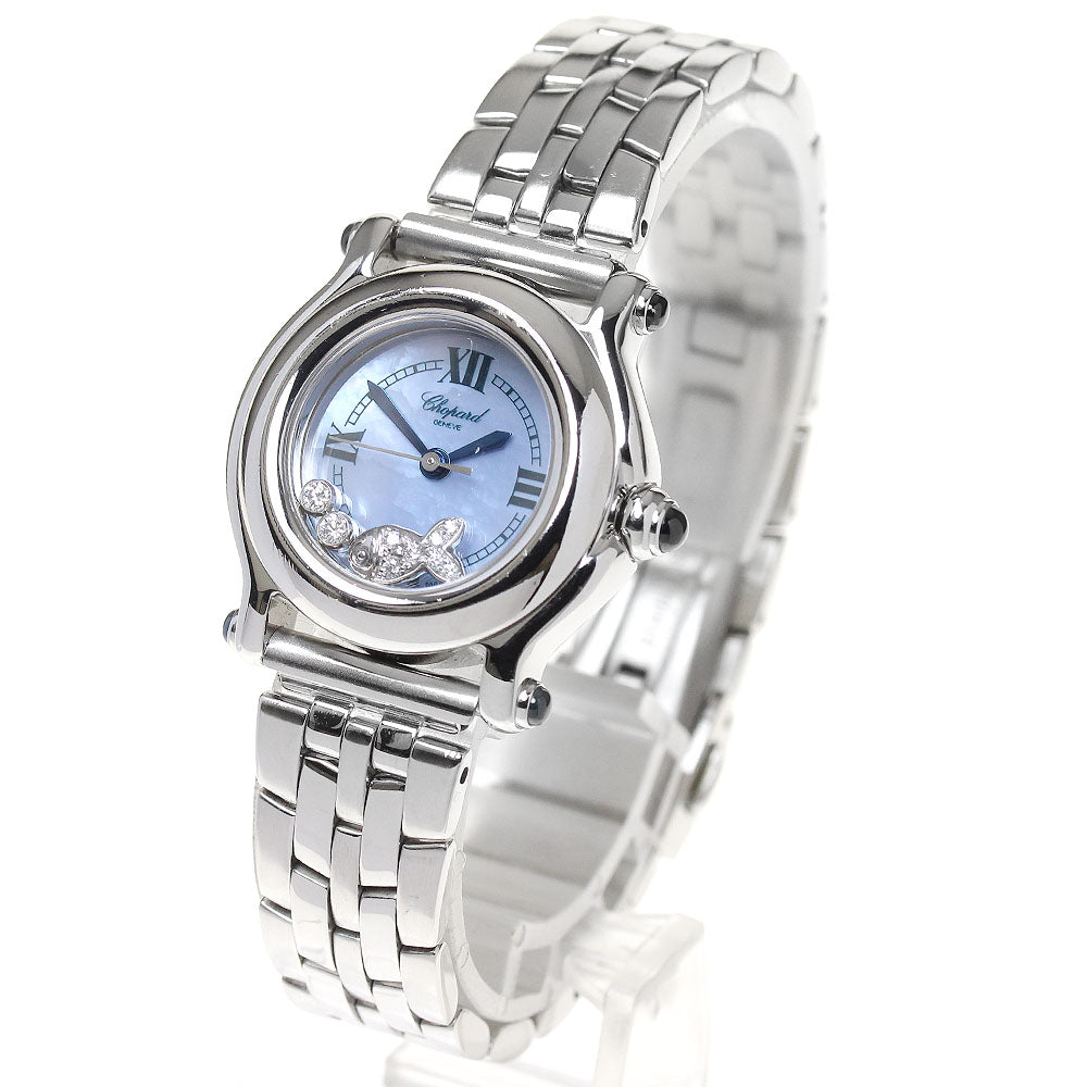 Chopard Happy sports 27/8245-23 moving fish Blue shell Dial Quartz Ladies Watch_861741