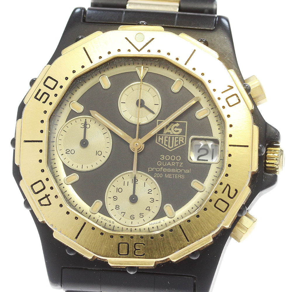 TAG HEUER 3000 series 236.006 Date black Dial Quartz Boy's Watch_861745