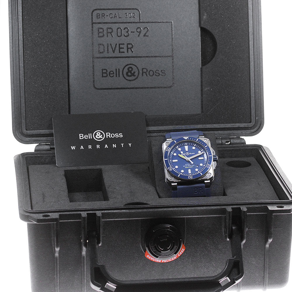 Bell＆Ross BR03-92 Diver Blue BR0392-D-BU-ST/SRB Date Automatic Men's_861752