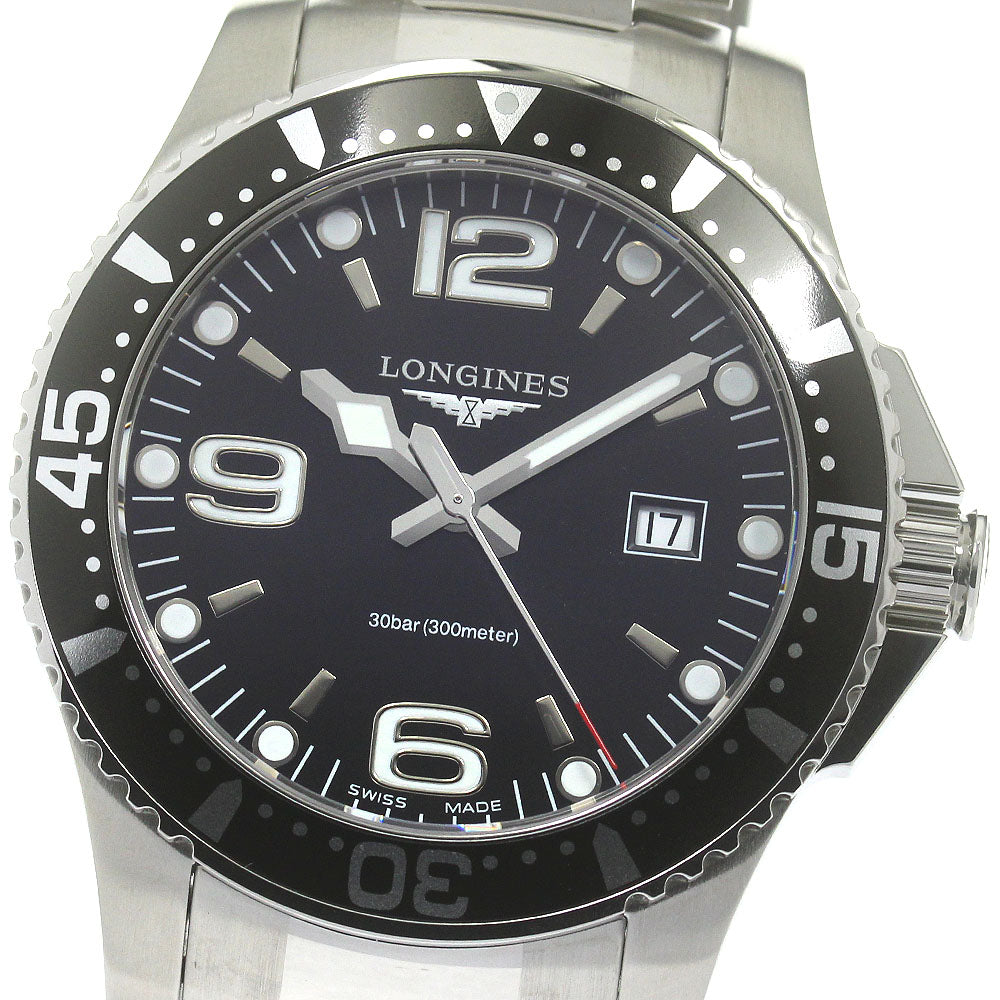 LONGINES Hydro Conquest L3.730.4 Date black Dial Quartz Men's Watch_861767