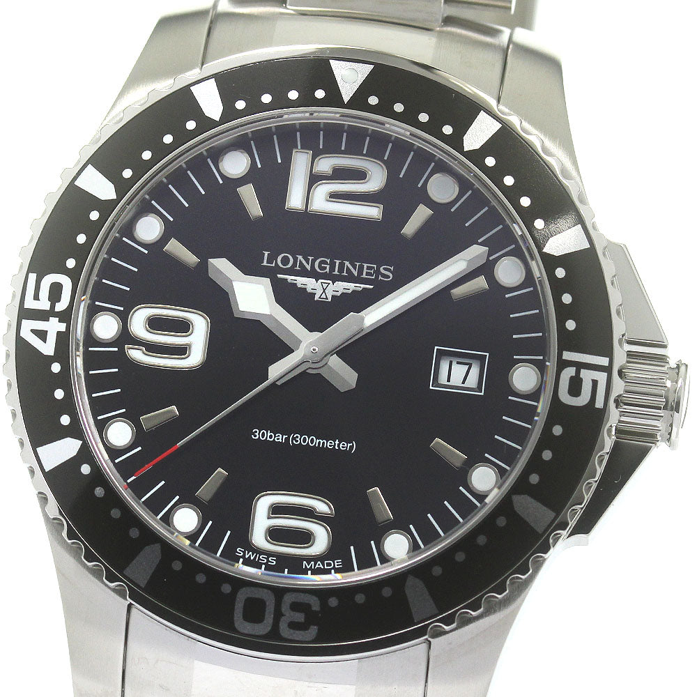 LONGINES Hydro Conquest L3.730.4 Date black Dial Quartz Men's Watch_861768