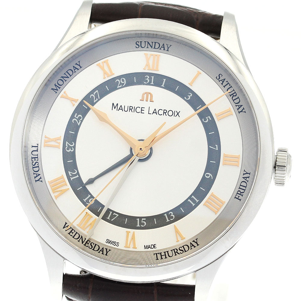MAURICE LACROIX Masterpiece 5 hands MP6507-SS001-110-3 Silver Dial Automatic Men's Watch_861794