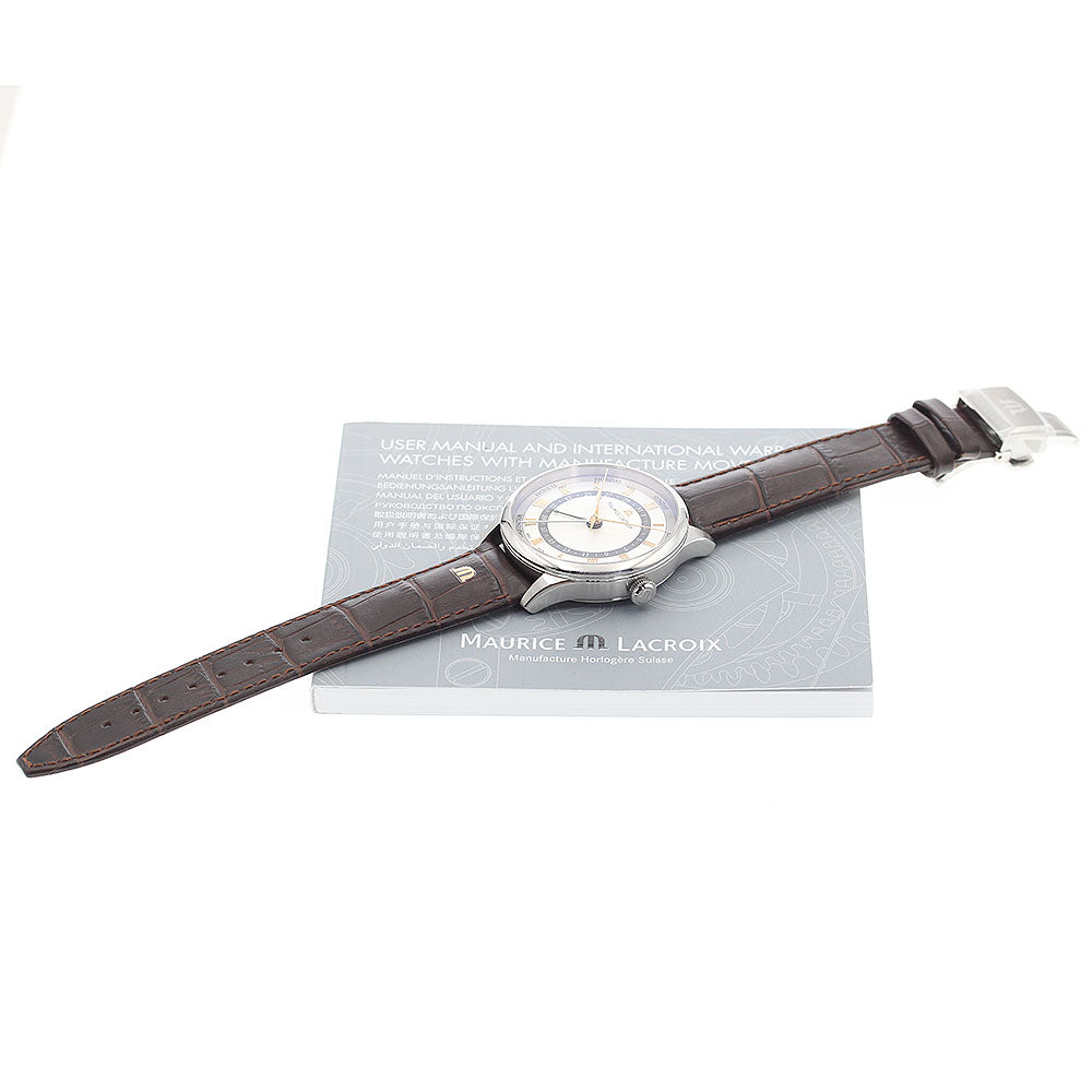 MAURICE LACROIX Masterpiece 5 hands MP6507-SS001-110-3 Silver Dial Automatic Men's Watch_861794