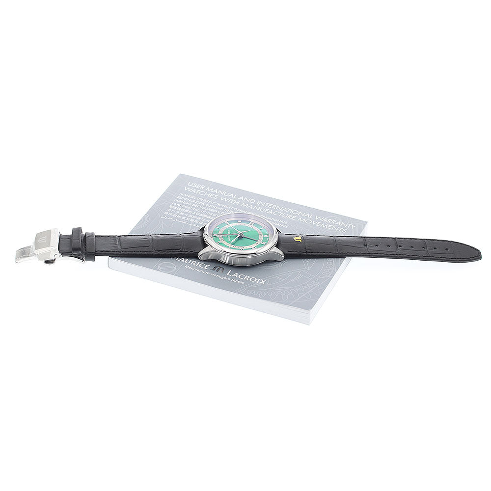 MAURICE LACROIX Masterpiece 5 hands MP6507-SS001-610-2 green Dial Automatic Men's Watch_861803