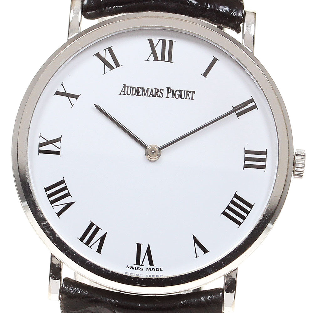 AUDEMARS PIGUET K18WG Round cal.2080 Silver Dial Hand Winding Men's Watch_861819