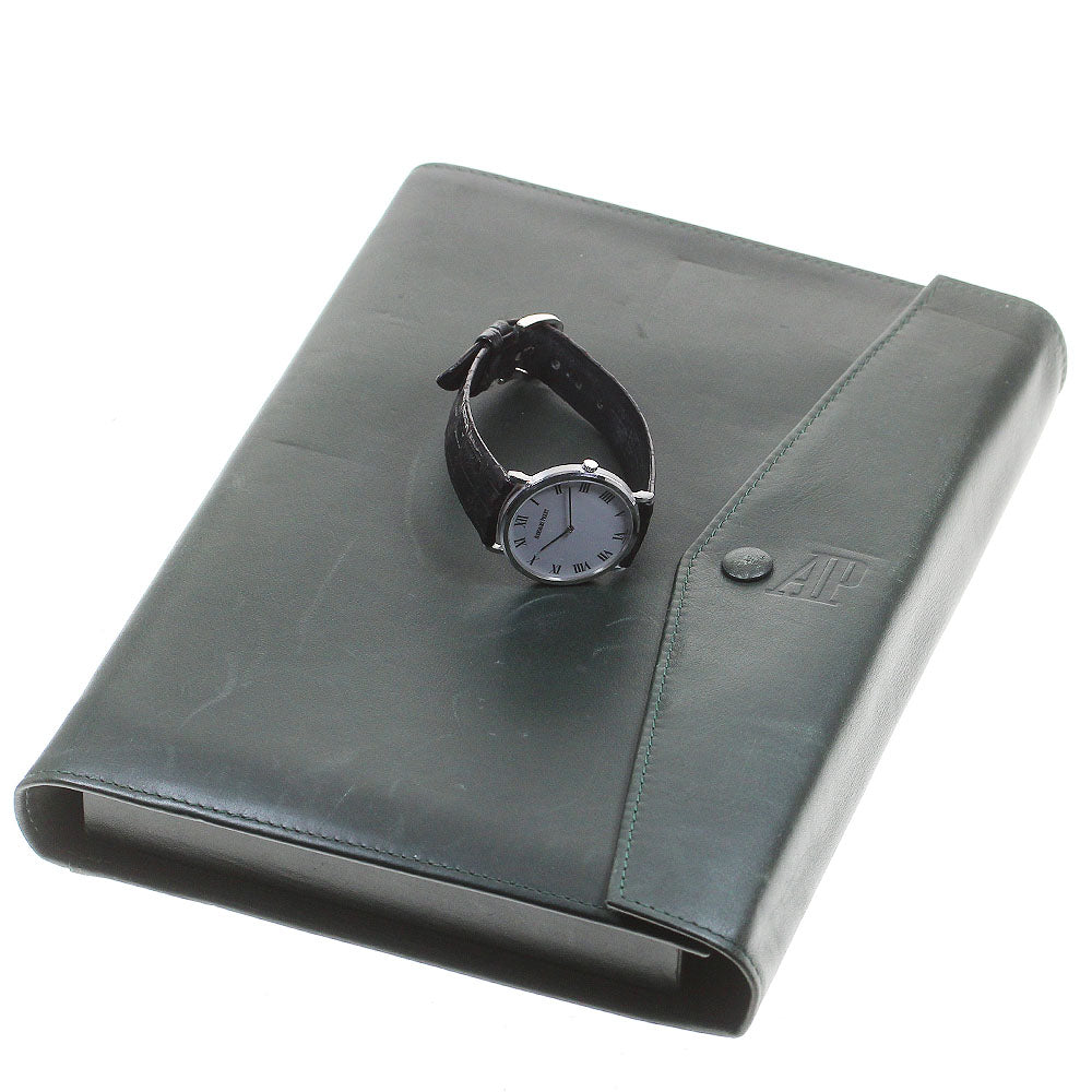 AUDEMARS PIGUET K18WG Round cal.2080 Silver Dial Hand Winding Men's Watch_861819
