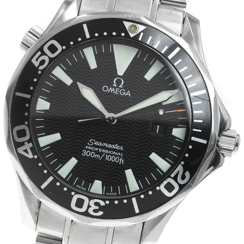 OMEGA Seamaster300 2264.50 Date black Dial Quartz Men's Watch_861854