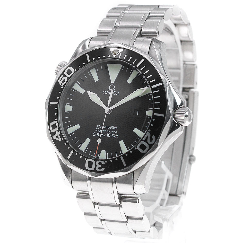 OMEGA Seamaster300 2264.50 Date black Dial Quartz Men's Watch_861854