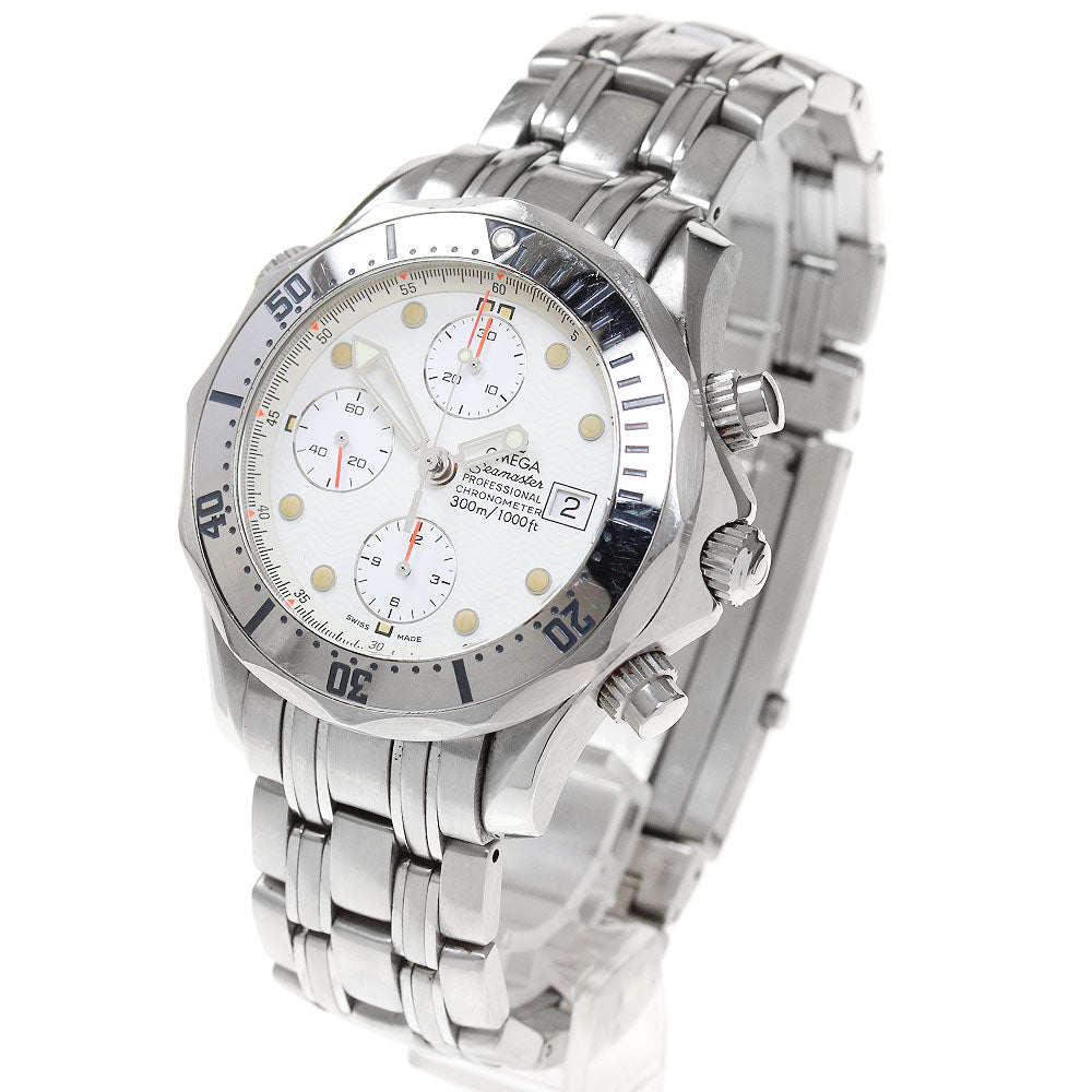 OMEGA Seamaster300 2598.20 Chronograph white Dial Automatic Men's Watch_861861