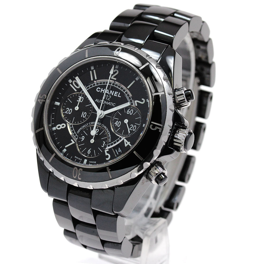 CHANEL J12 41MM H0940 Black ceramic chronograph Automatic Men's Watch_861868