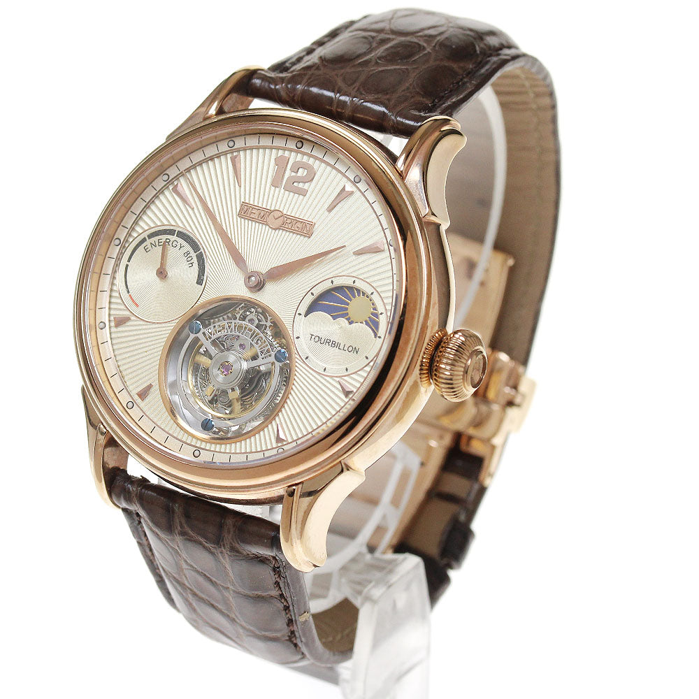 MEMORIGIN Everlasting 4894379020419 Moon phase skeleton Dial Hand Winding Men's Watch_861873