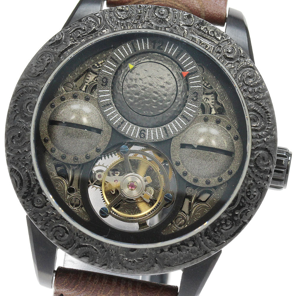 Toshyu　Fukami Jomon Tourbillon skeleton Dial Hand Winding Men's Watch_861876