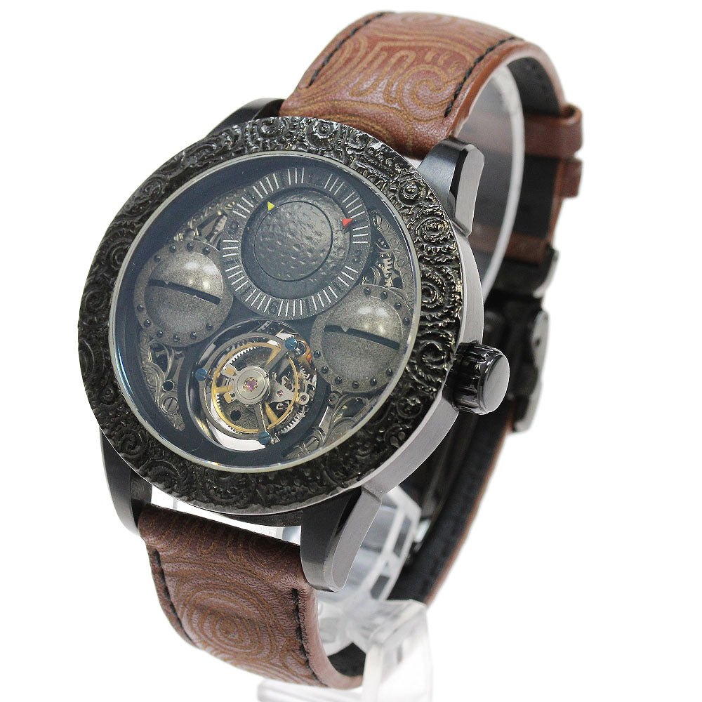 Toshyu　Fukami Jomon Tourbillon skeleton Dial Hand Winding Men's Watch_861876