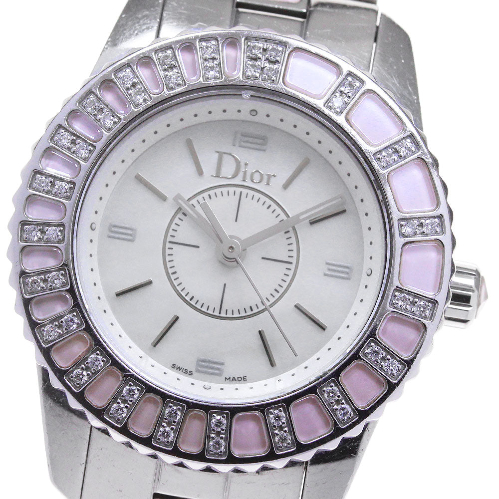 Christian Dior crystal CD112111 Diamond Bezel Quartz Ladies Watch_861911