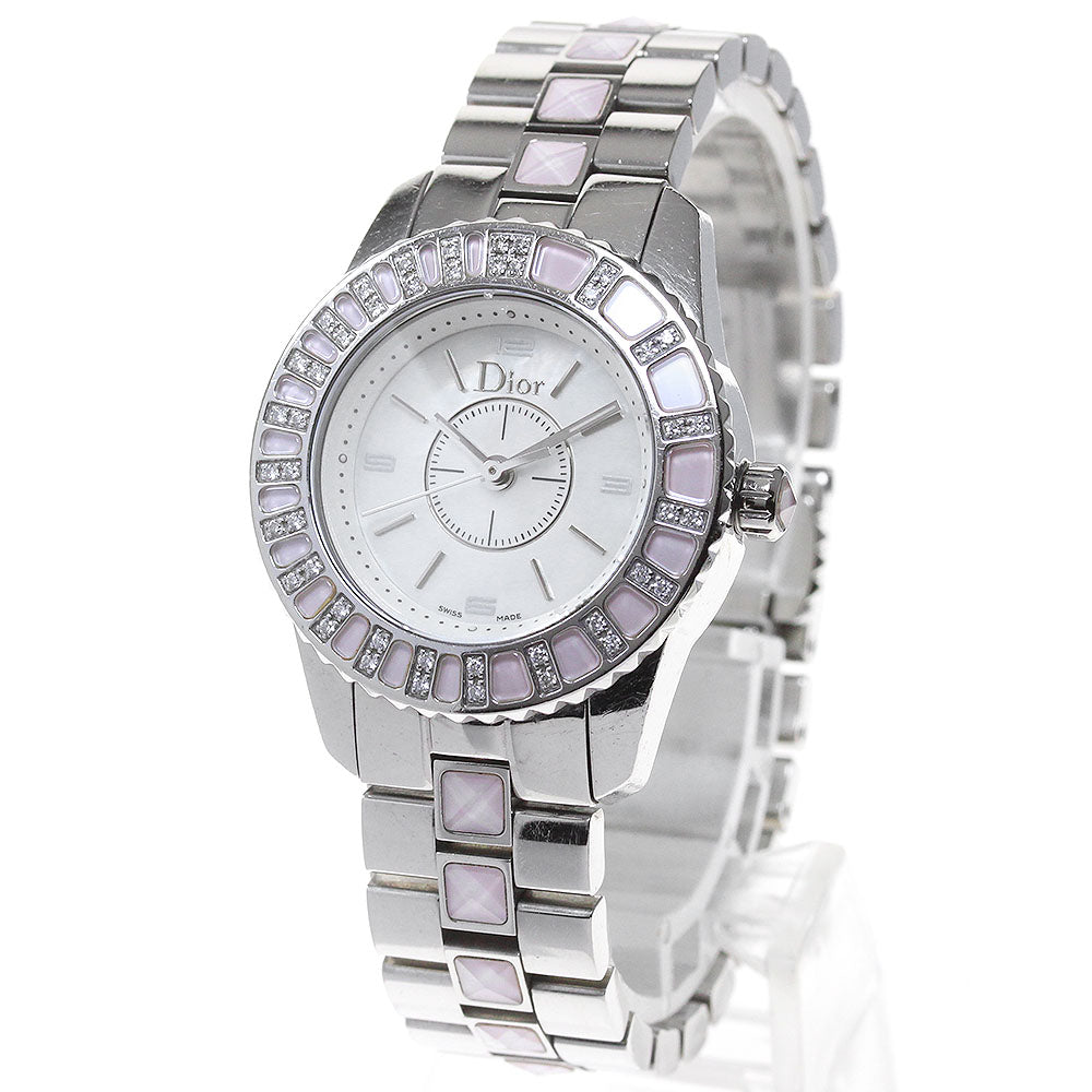 Christian Dior crystal CD112111 Diamond Bezel Quartz Ladies Watch_861911