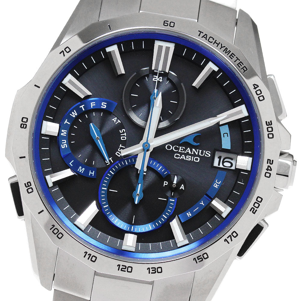 CASIO Oceanus Manta OCW-S4000-1AJF Date Solar Powered Radio Men's Watch_861913