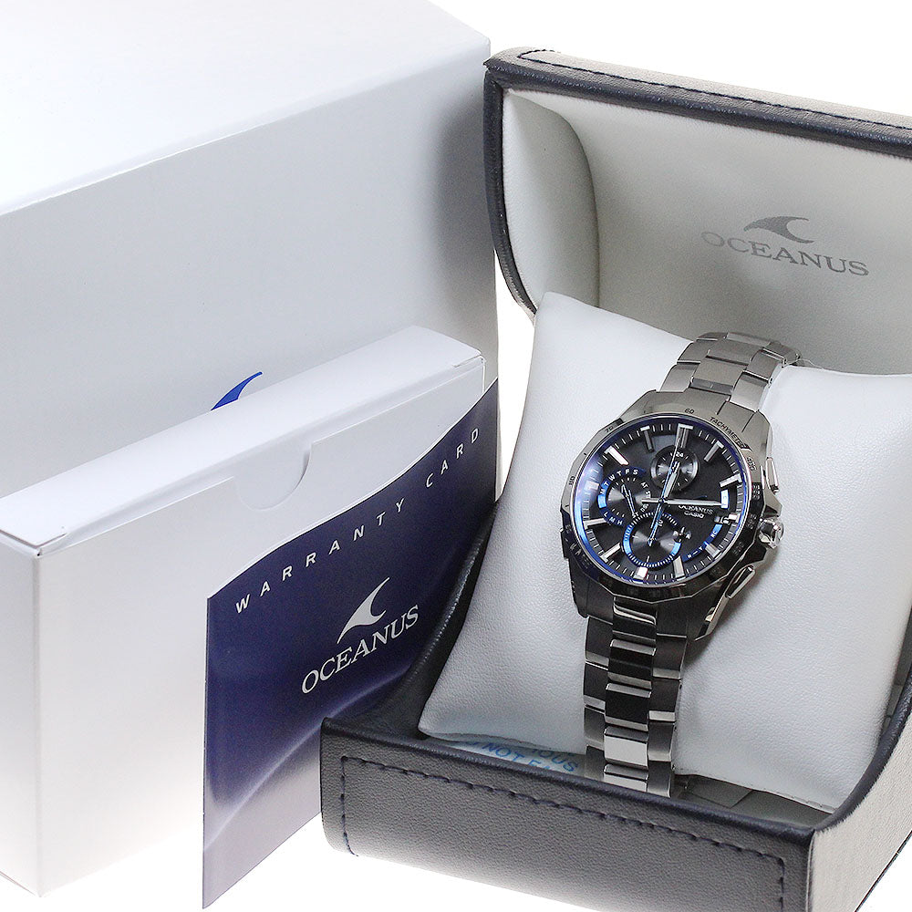 CASIO Oceanus Manta OCW-S4000-1AJF Date Solar Powered Radio Men's Watch_861913