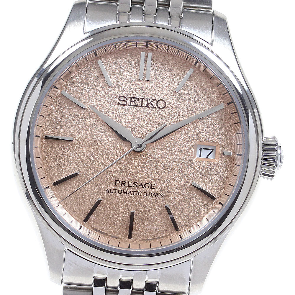 SEIKO Pureza SARX125/6R55-00H0 Date Salmon pink Dial Automatic Men's _861918