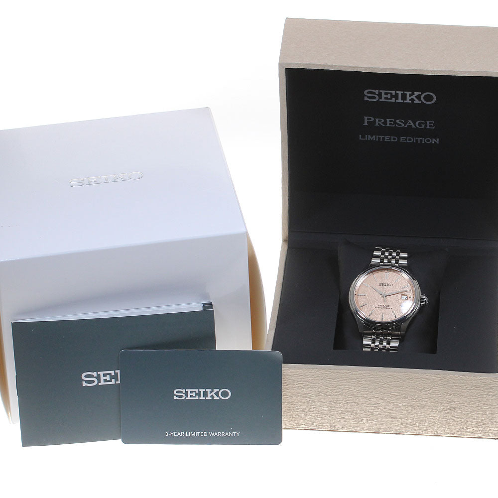 SEIKO Pureza SARX125/6R55-00H0 Date Salmon pink Dial Automatic Men's _861918
