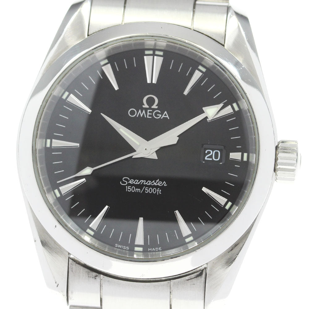 OMEGA Seamaster Aqua Terra 2518.50 Date black Dial Quartz Boy's Watch_861932