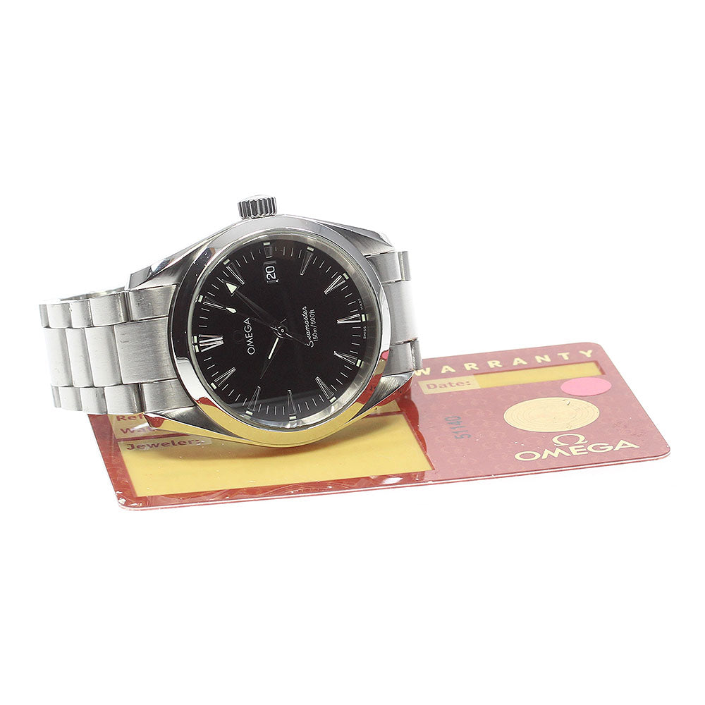 OMEGA Seamaster Aqua Terra 2518.50 Date black Dial Quartz Boy's Watch_861932
